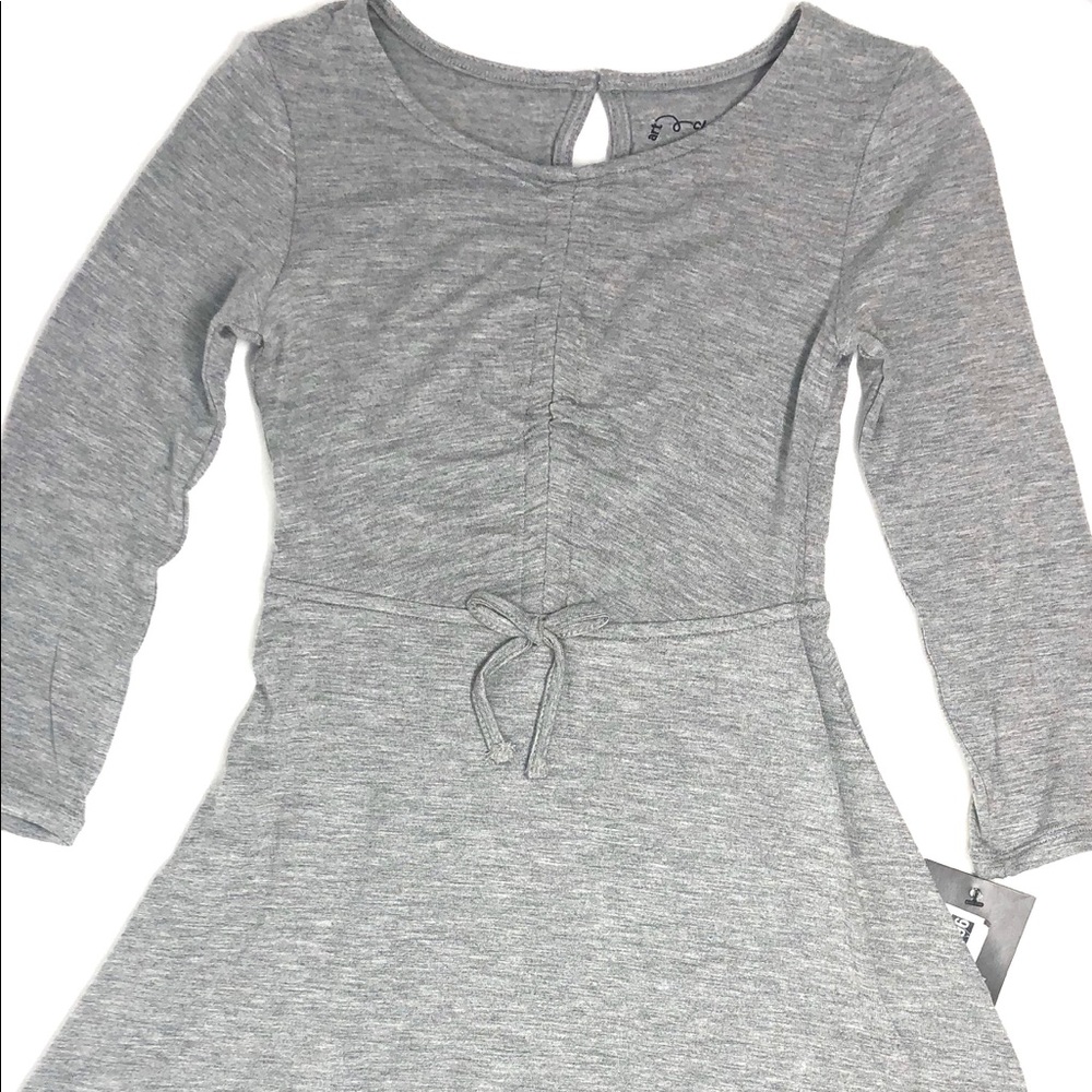 Girls grey long sleeve dress